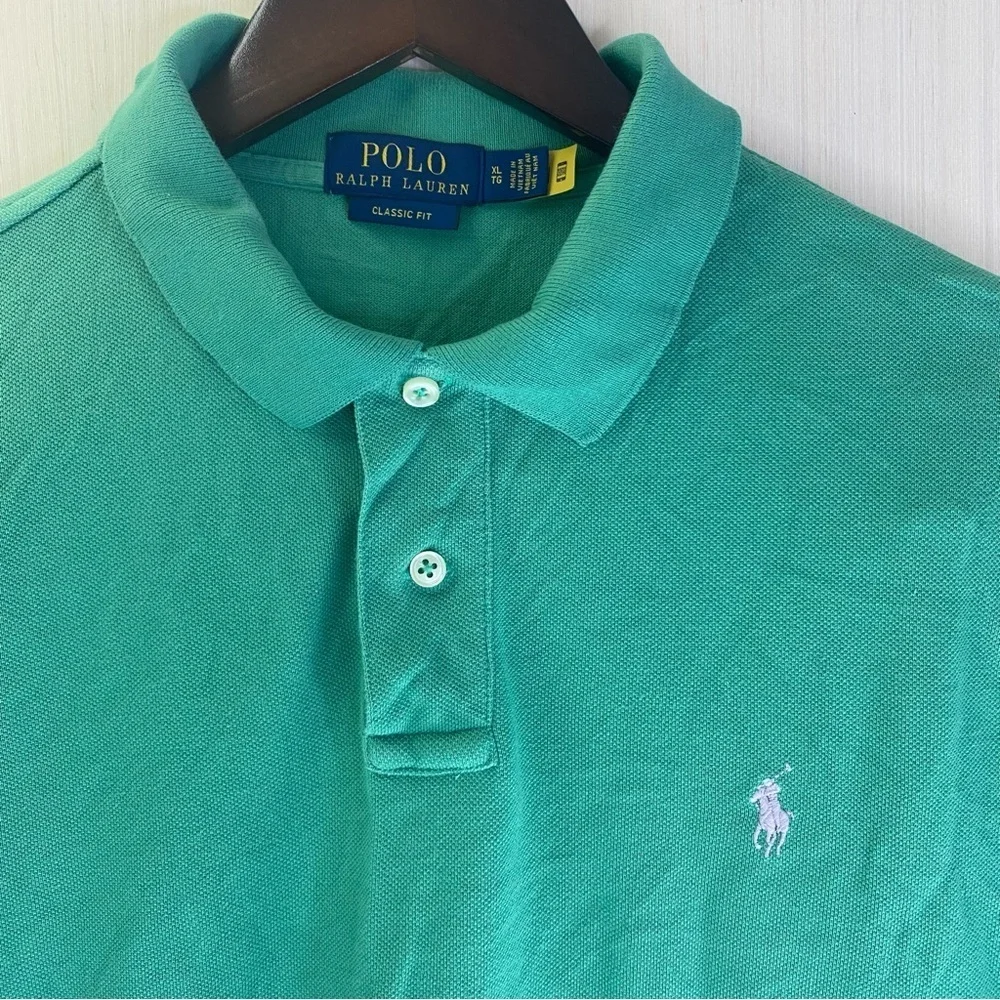 Polo Ralph Lauren Men’s Polo Shirt Classic Fit Knit Short Sleeve Purple Pony XL